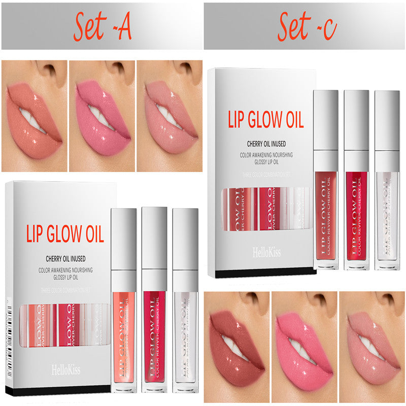 Lip Gloss Melembabkan Dan Menutrisi - Paket berisi 3