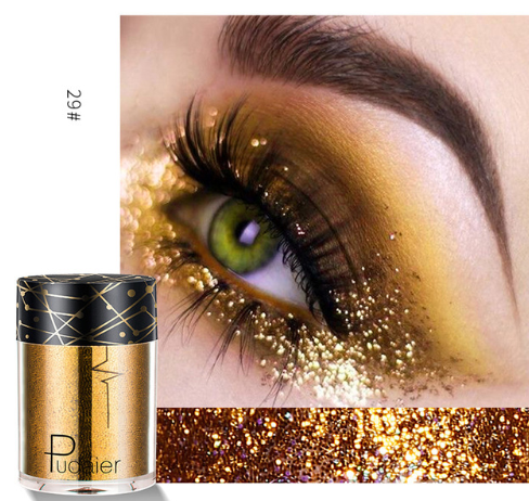 Palet Eyeshadow Matte &amp; Shimmer Profesional dengan Glitter Berkilau dan Nuansa Cerah