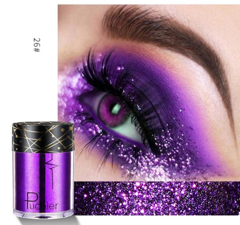 Palet Eyeshadow Matte &amp; Shimmer Profesional dengan Glitter Berkilau dan Nuansa Cerah