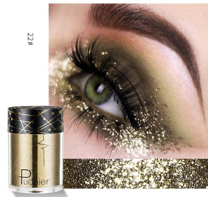 Palet Eyeshadow Matte &amp; Shimmer Profesional dengan Glitter Berkilau dan Nuansa Cerah