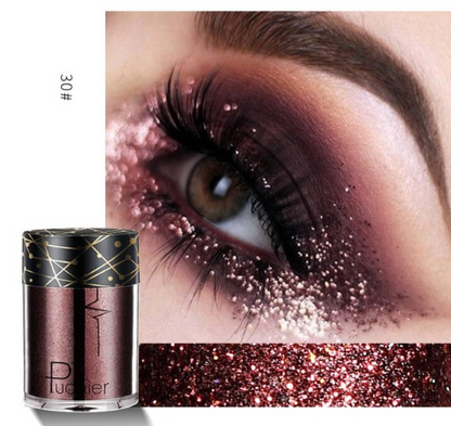 Palet Eyeshadow Matte &amp; Shimmer Profesional dengan Glitter Berkilau dan Nuansa Cerah