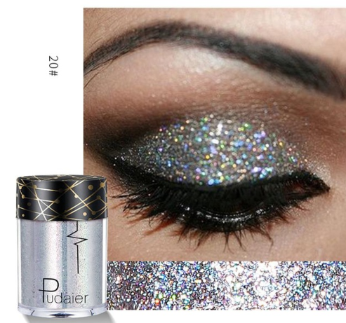 Palet Eyeshadow Matte &amp; Shimmer Profesional dengan Glitter Berkilau dan Nuansa Cerah