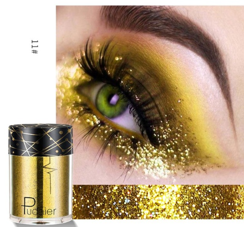 Palet Eyeshadow Matte &amp; Shimmer Profesional dengan Glitter Berkilau dan Nuansa Cerah