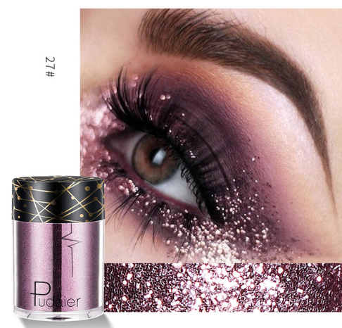 Palet Eyeshadow Matte &amp; Shimmer Profesional dengan Glitter Berkilau dan Nuansa Cerah