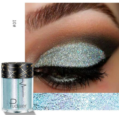 Palet Eyeshadow Matte &amp; Shimmer Profesional dengan Glitter Berkilau dan Nuansa Cerah