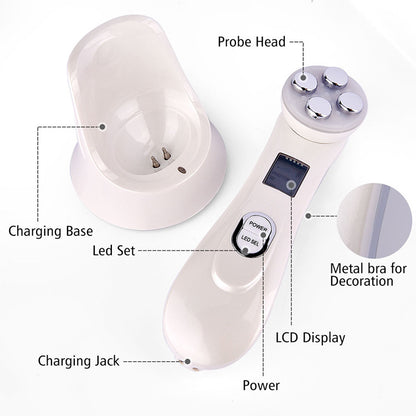 Multifunctional skin rejuvenation care instrument, Facial Massager, High Frequency LED