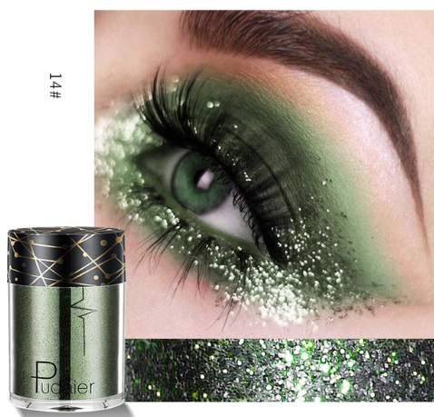 Palet Eyeshadow Matte &amp; Shimmer Profesional dengan Glitter Berkilau dan Nuansa Cerah