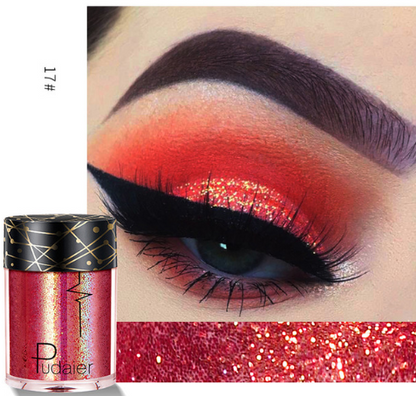 Palet Eyeshadow Matte &amp; Shimmer Profesional dengan Glitter Berkilau dan Nuansa Cerah