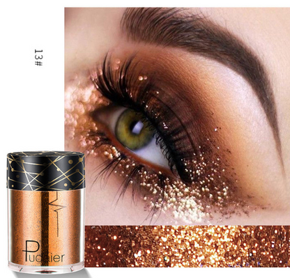 Palet Eyeshadow Matte &amp; Shimmer Profesional dengan Glitter Berkilau dan Nuansa Cerah