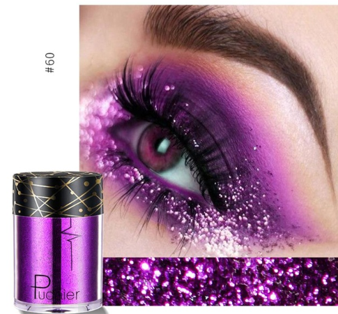 Palet Eyeshadow Matte &amp; Shimmer Profesional dengan Glitter Berkilau dan Nuansa Cerah