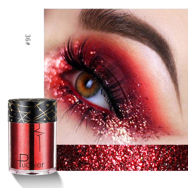 Palet Eyeshadow Matte &amp; Shimmer Profesional dengan Glitter Berkilau dan Nuansa Cerah