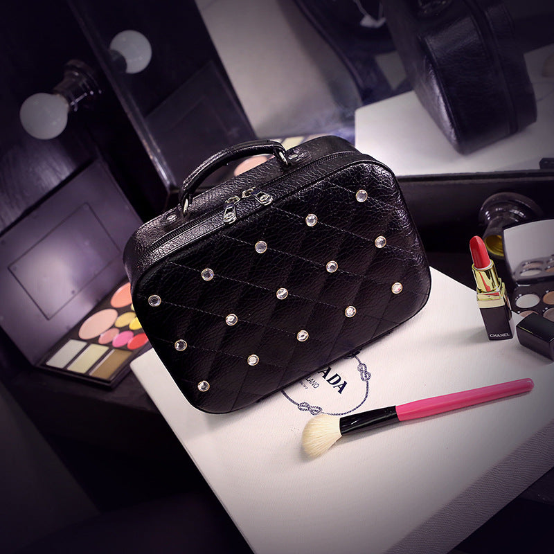 High-end deco Diamond Cosmetic Travel Bag