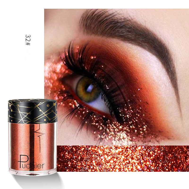 Palet Eyeshadow Matte &amp; Shimmer Profesional dengan Glitter Berkilau dan Nuansa Cerah