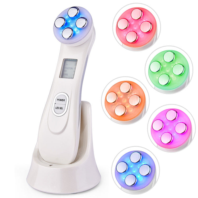 Multifunctional skin rejuvenation care instrument, Facial Massager, High Frequency LED