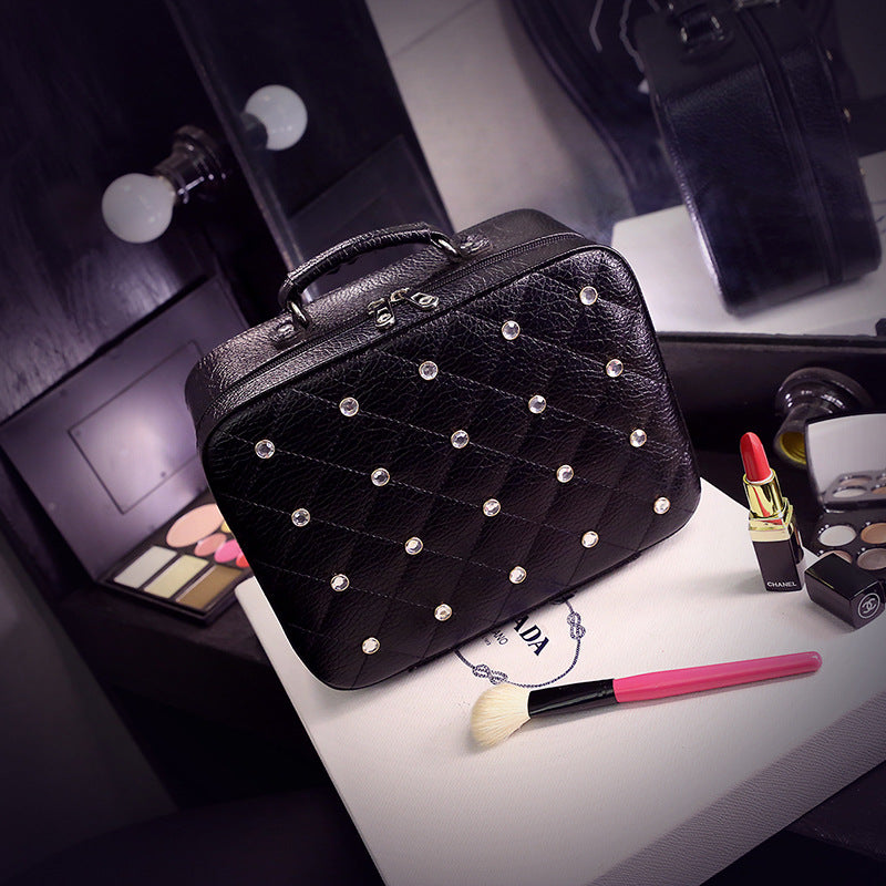 High-end deco Diamond Cosmetic Travel Bag