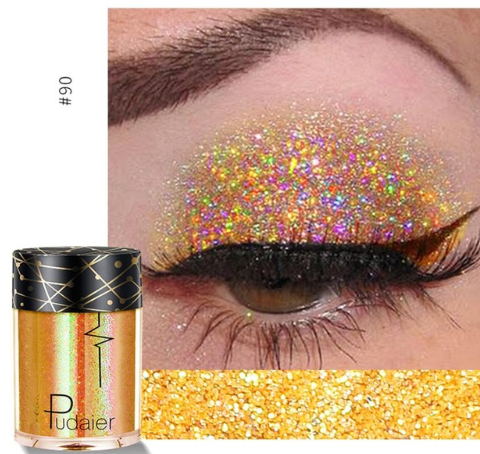 Palet Eyeshadow Matte &amp; Shimmer Profesional dengan Glitter Berkilau dan Nuansa Cerah