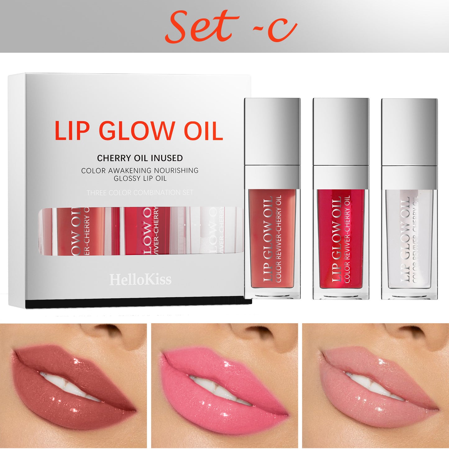 Moisturizing And Nourishing Lip Gloss - Pack of 3