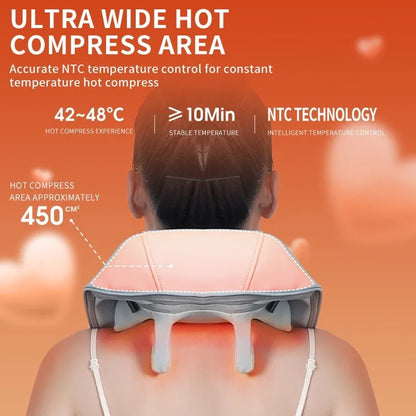 Multifunctional Neck And Shoulder Massager USB Rechargeable