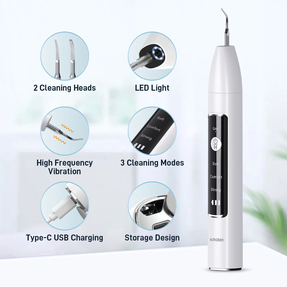 Dental Scaler Visual Precision Tartar and Stain Removal with Camera