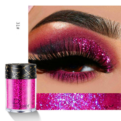 Palet Eyeshadow Matte &amp; Shimmer Profesional dengan Glitter Berkilau dan Nuansa Cerah