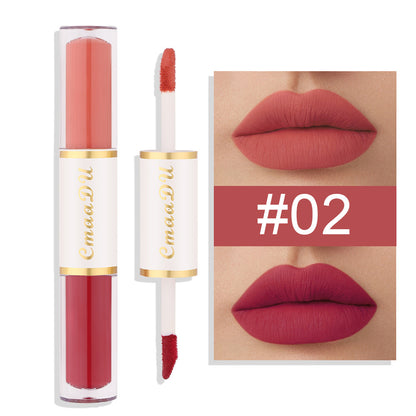 Matte Lip Gloss Double-headed  Waterproof And Durable